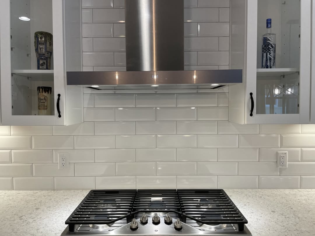 10x20 Beveled White Subway Tile